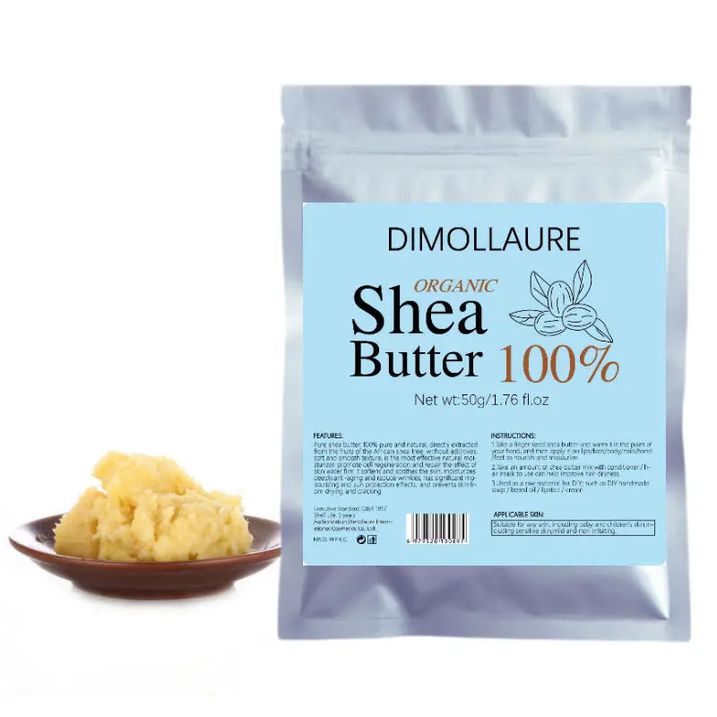 50g Natural Organic Unrefined Shea Butter Oil Skin Care Body Massage Oil Moisturizing Nourishing Cosmetics Raw