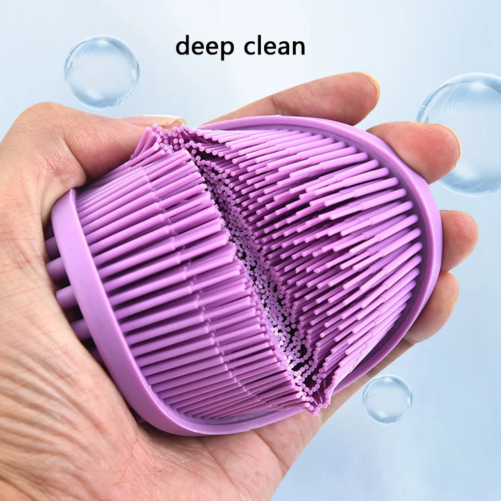 Soft Silicone Body Brush Wash Bath Shower Exfoliating Skin Fit For Baby Bath Shampoo Facial Massage Brush Supplies Dropship