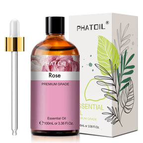 PHATOIL 100ml Eucalyptus Essential Oil Lavender Vanilla Jasmine Lemon Bergamot Aroma Oil for Diffuser Aromatherapy Candle Making