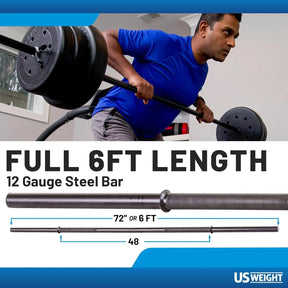 Weight 105 lb Duracast Barbell Weight Set