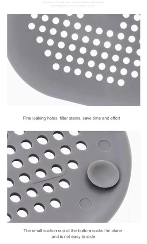 Hair Filter Drain Plug & Strainer for Sink, Shower, & Bathtub