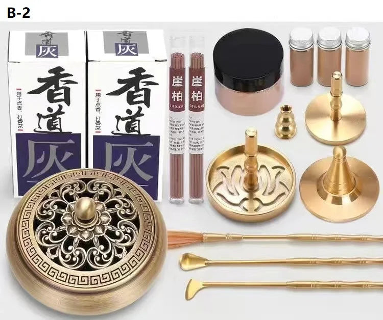 DIY Aromatherapy Set Brass Incense Burner Making Kit Incense Mold ....