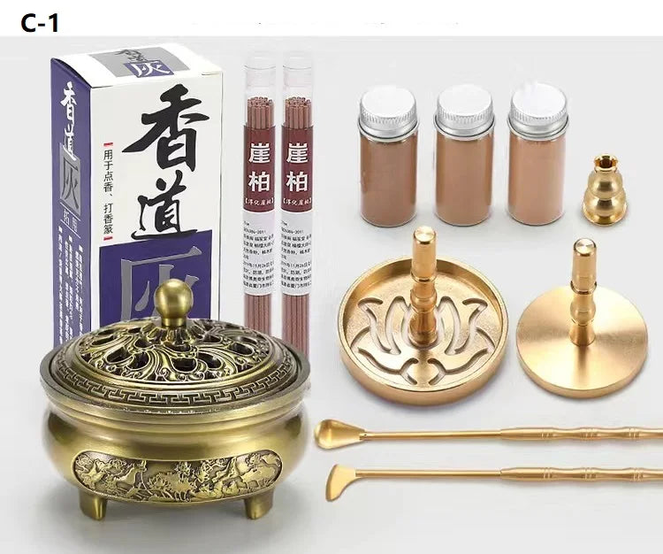 DIY Aromatherapy Set Brass Incense Burner Making Kit Incense Mold ....