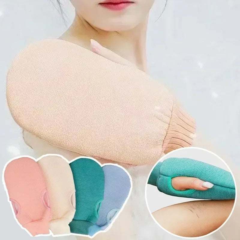 1PC Bath for Peeling Exfoliating Body Scrubber Glove Body Wash Mitt Rub Dead Skin Gloves for Shower Back Scrubber SPA Washcloth