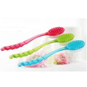 Massager Back Spa Long Natural Body Brush Bath  Plastic Bristle Shower