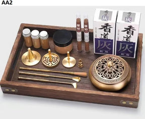 DIY Aromatherapy Set Brass Incense Burner Making Kit Incense Mold ....