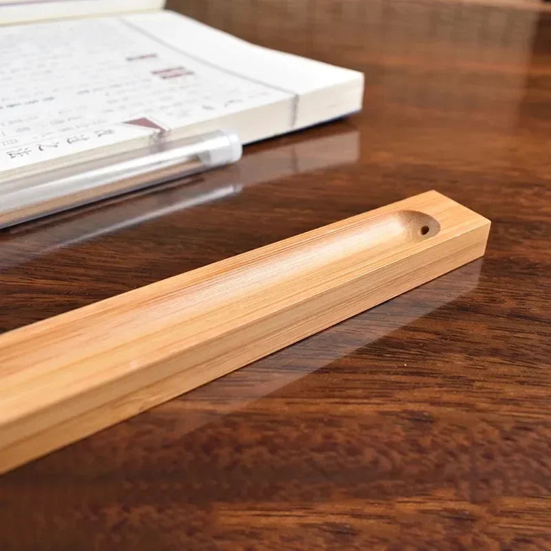 simplicity wood incense stick holder 3mm hole bamboo wooden line