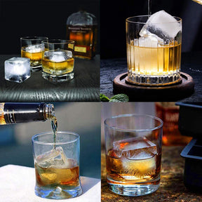 Silicone Ice Cube Tray with Lid - Multiple Grid Options