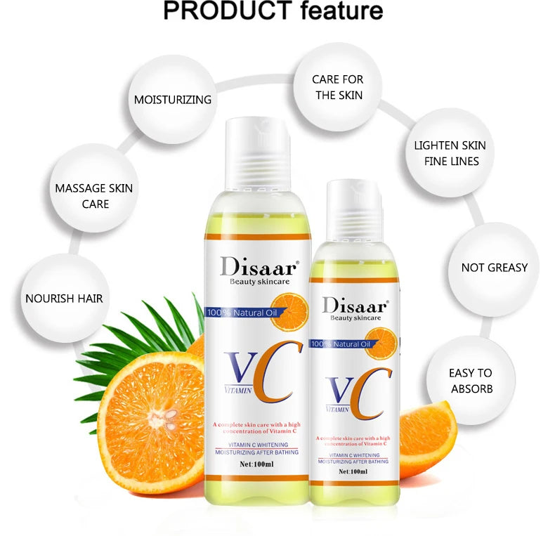 Disaar Vitamin C Body Oil Moisturizing Essential Oil Care Massage Oils