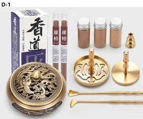 DIY Aromatherapy Set Brass Incense Burner Making Kit Incense Mold ....