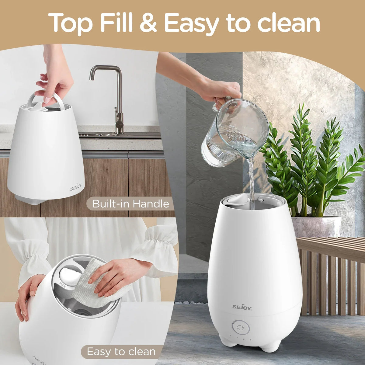 Home 5L Ultrasonic Cool Mist Cute Super Quiet Suitable