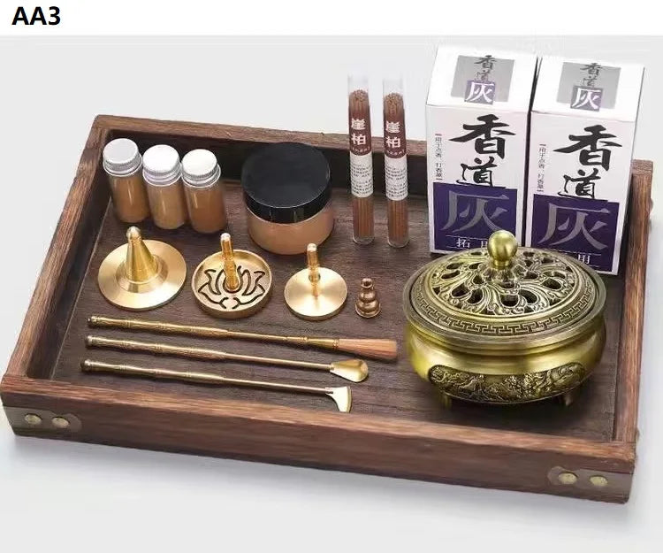 DIY Aromatherapy Set Brass Incense Burner Making Kit Incense Mold ....