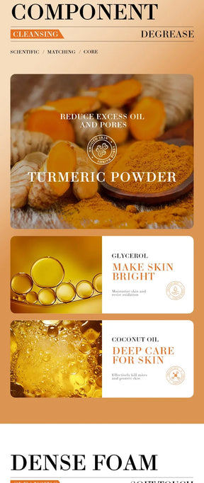 Handmade Turmeric Brightening Soap for Face & Body