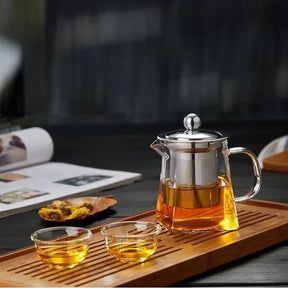 Glass Teapot with Infuser Tea Set