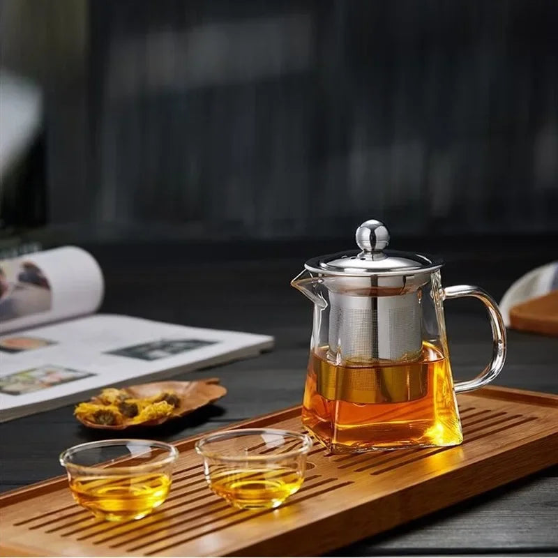 Glass Teapot with Infuser Tea Set