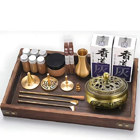 DIY Aromatherapy Set Brass Incense Burner Making Kit Incense Mold ....