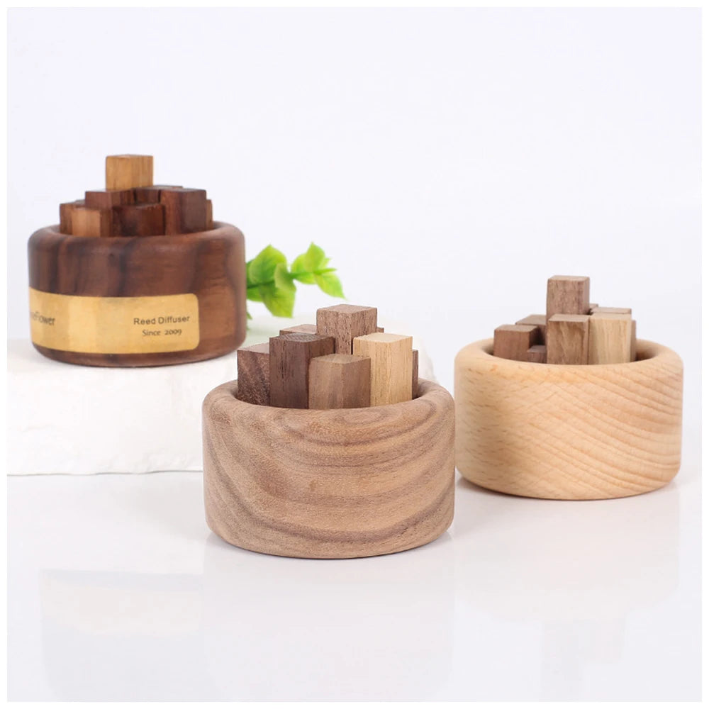 Wooden Reed Aroma Diffuser - Essential Oil Room Fragrance