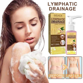 Women Lymphatic Drainage Herbal Shower Gel 30ml Slimming Weight Loss Deep Cleaning Body Wash sculping firming skin Shower Gel