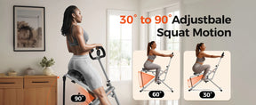 Foldable Home Squat & Core Machine, 330lbs, Adjustable Resistance