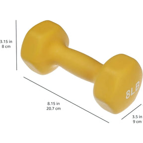 Neoprene Coated Hexagon Workout Dumbbell Hand Weight Set