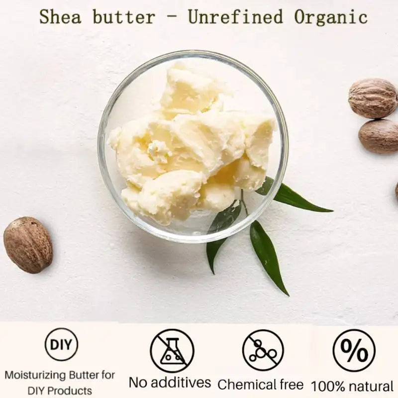 50g Natural Organic Unrefined Shea Butter Oil Skin Care Body Massage Oil Moisturizing Nourishing Cosmetics Raw