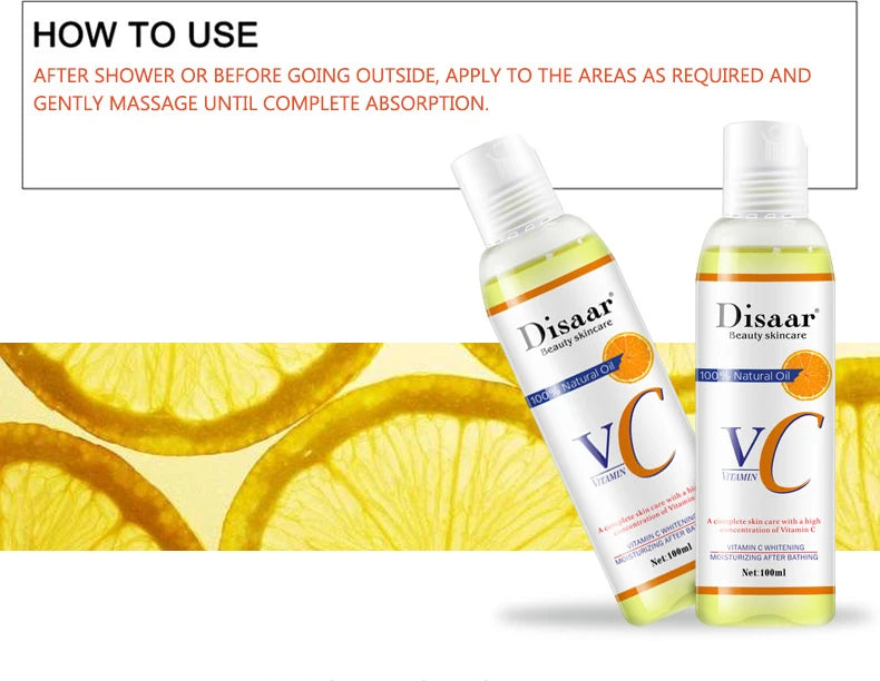 Disaar Vitamin C Body Oil Moisturizing Essential Oil Care Massage Oils