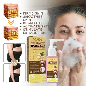 Women Lymphatic Drainage Herbal Shower Gel 30ml Slimming Weight Loss Deep Cleaning Body Wash sculping firming skin Shower Gel