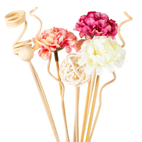 10PCS Pink Hydrangea Reed Diffuser Sticks - DIY Home Decor