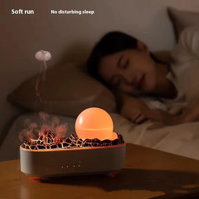 Volcano Air Humidifier Ultrasonic Essential Oil Aroma Diffuser Heavy Fog Desktop Creativity Ornaments Mist Mak Smoking Steamers