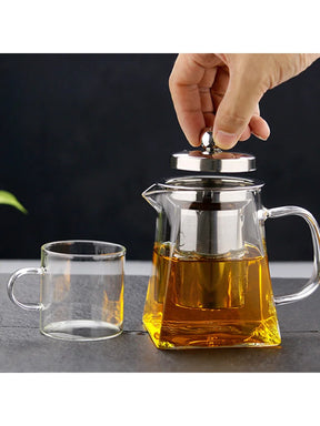 Glass Teapot with Infuser Tea Set