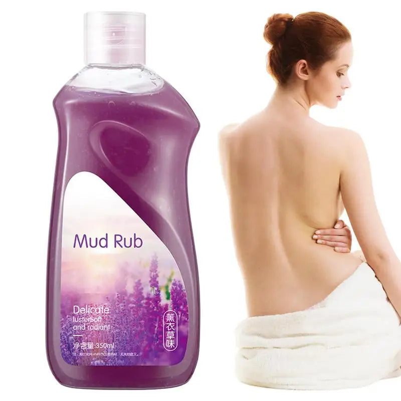 Rubbing Mud Gel 350ml Mild Body Scrub And Cleansing Exfoliator Mild Bath And Body Cleansing Scrub Brightens Dullness