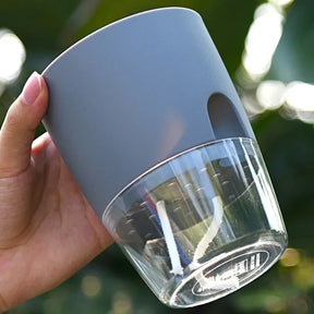 Self-Watering Transparent Hydroponic Plant Pot with Cotton Rope