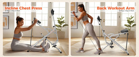 Foldable Home Squat & Core Machine, 330lbs, Adjustable Resistance