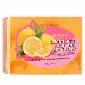 AILKE Stains Remover Soap Bars, Deep Cleansing, Moisturizing, Skin Glow, with Natural Lemon, Olive Oil, Cruelty Free Body Wash