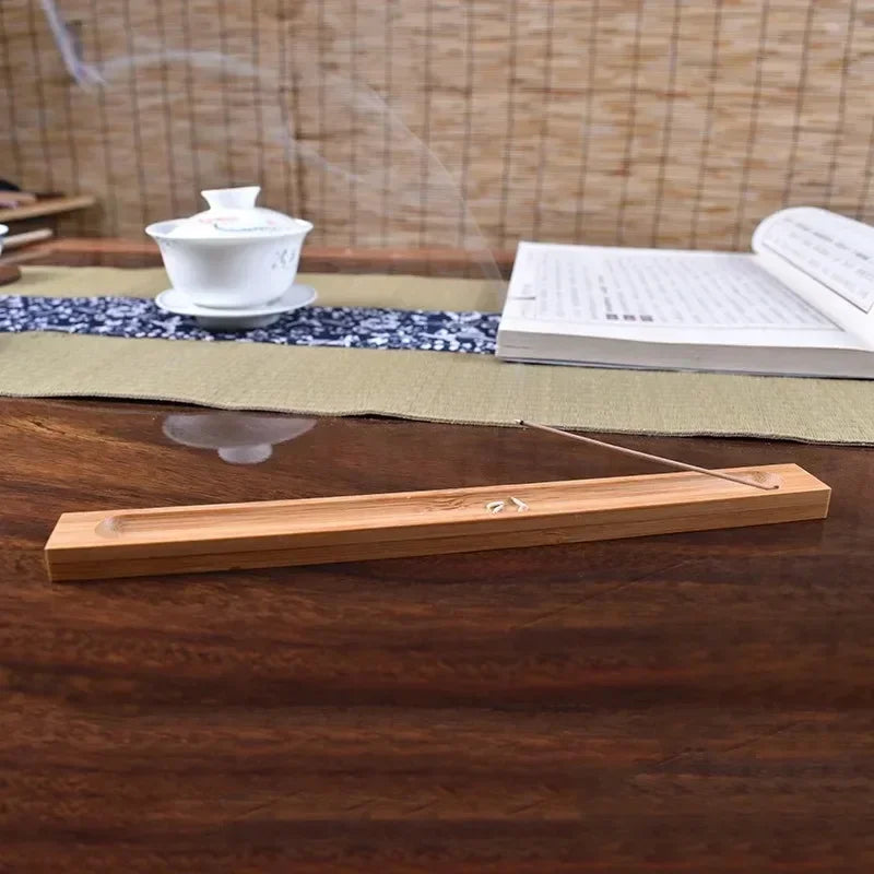 simplicity wood incense stick holder 3mm hole bamboo wooden line