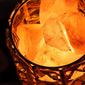 crystal natural himalayan salt lamp usb led night light table lava la