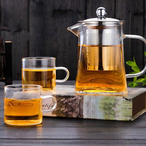 Glass Teapot with Infuser Tea Set