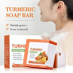 Handmade Turmeric Brightening Soap for Face & Body