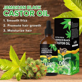 1pcs Organic Castor Oil 100% Pure Natural Cold Pressed Unrefined Castor Oil For Eyelashes, Eyebrows, Hair & Skin care